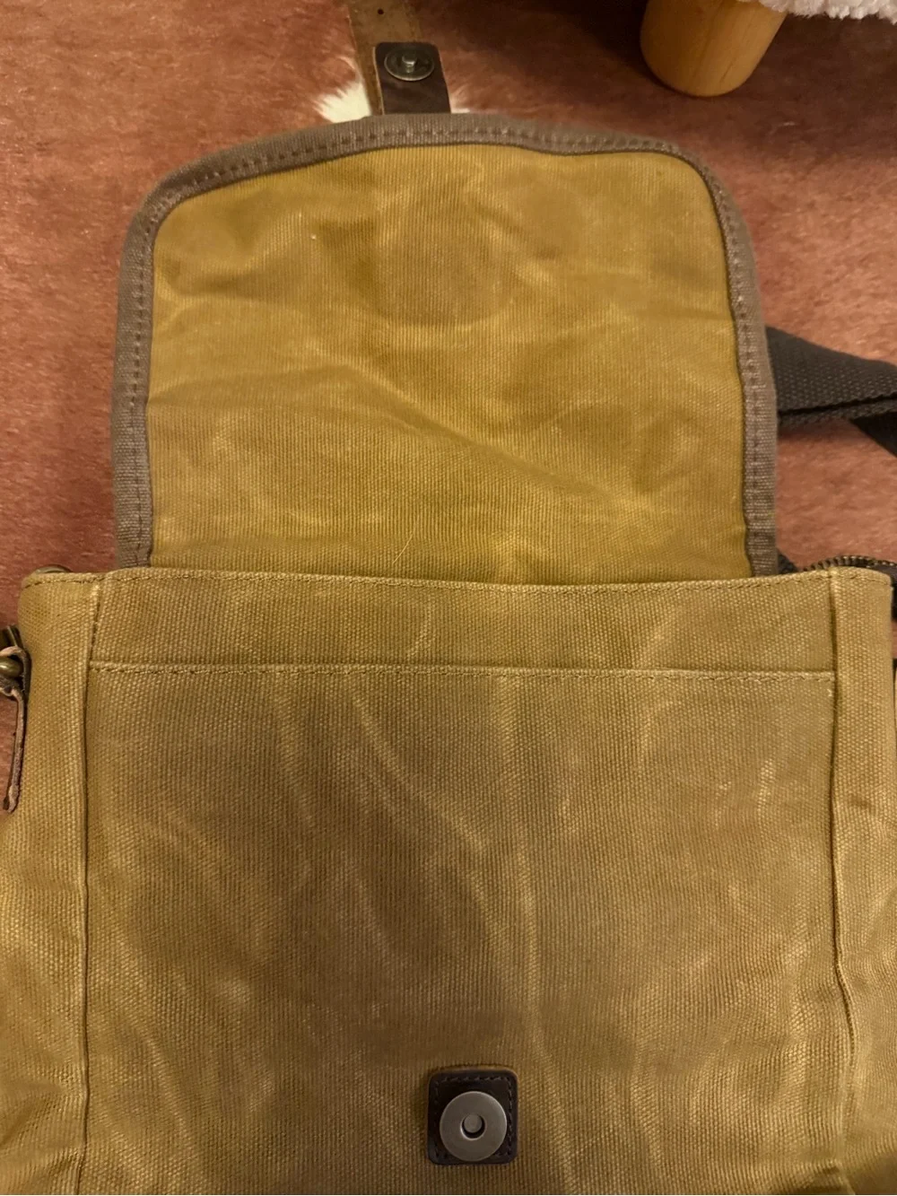 Fieldbrook Courier Messenger Bag - Brown Canvas